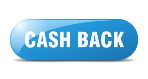 Cash back button. cash back sign. key. push button. Stock Illustration