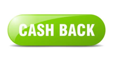 Cash back button. cash back sign. key. push button. Stock Illustration
