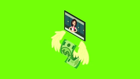 Cash back icon animation Stock Footage 152574965