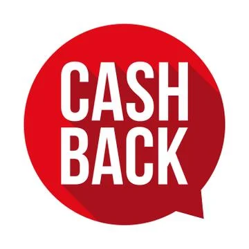 Cash back sign button Stock Illustration