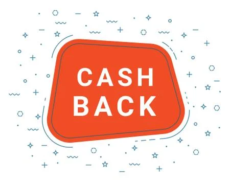 Cash Back Speech Bubble Banner Sign, Design Template. Business Label Promo Offer Stock Illustration