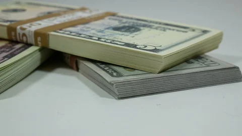 Cash banknotes dollars Stock Footage 87415307