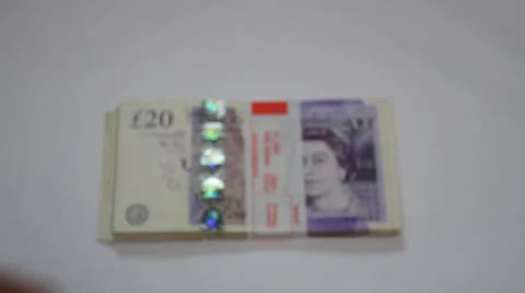 Cash being counted on white background Stock Footage 37897667