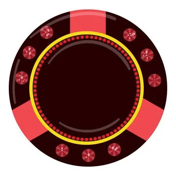 Cash chip icon cartoon vector. Vegas poker 库存插图