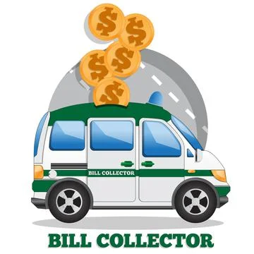 The cash collection machine. Stock Illustration