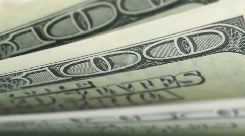 Cash counting, shallow depth of field, easy to loop Stock Footage