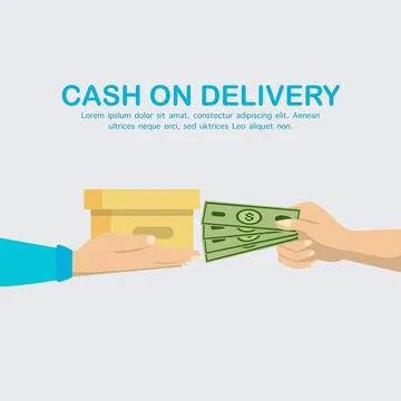 Cash on delivery Illustration