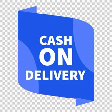Cash On Delivery Steacker Design Stock Illustration