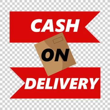 Cash On Delivery Steacker Design Stock Illustration