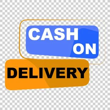 Cash On Delivery Steacker Design Stock Illustration