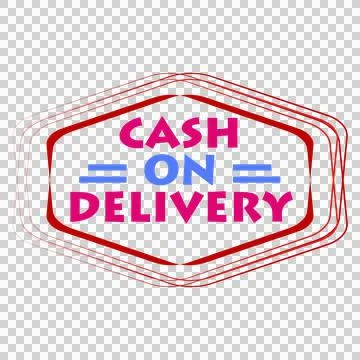 Cash On Delivery Steacker Design Stock Illustration