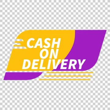 Cash On Delivery Steacker Design Stock Illustration