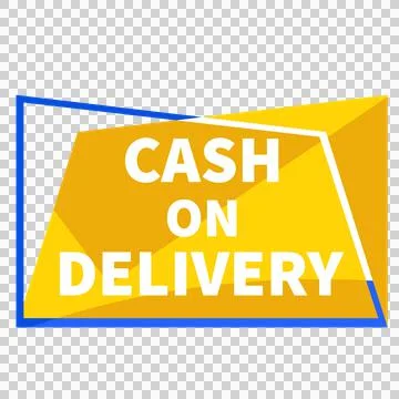 Cash On Delivery Steacker Design Stock Illustration
