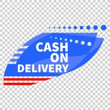 Cash On Delivery Steacker Design Stock Illustration