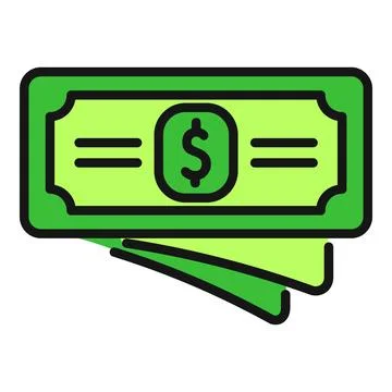 Cash dollar banknotes representing finance and wealth イラスト素材