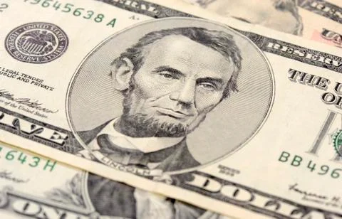 Cash dollars close-up Stock Photos