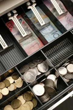 Cash drawer Stock Photos