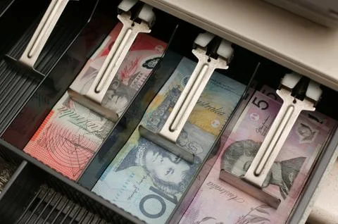 Cash drawer Stock Photos
