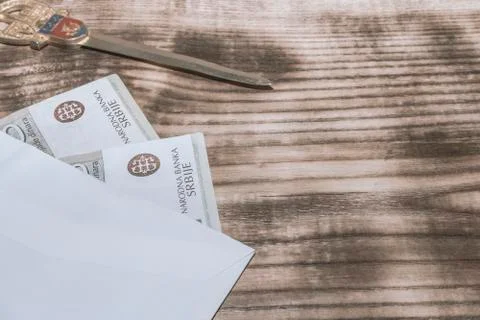 Cash in the envelope Stock Photos