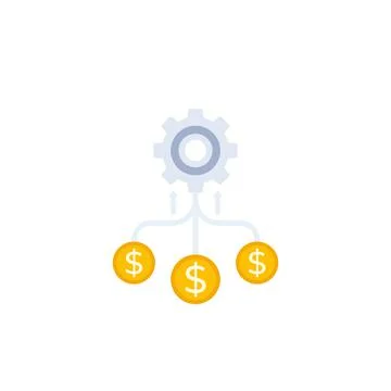 Cash flow, funds optimization Stock Illustration