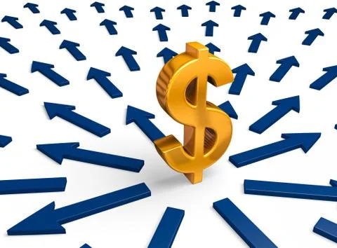 Cash flow Stock Illustration