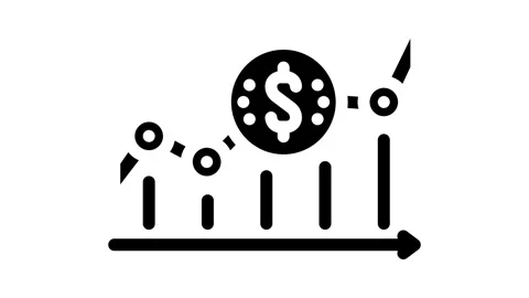 Cash flow management business process glyph icon animation Stock Footage 326740212