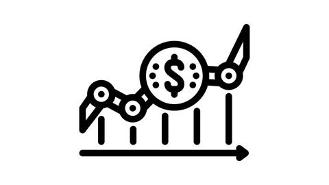 Cash flow management business process line icon animation Stock Footage 326755891