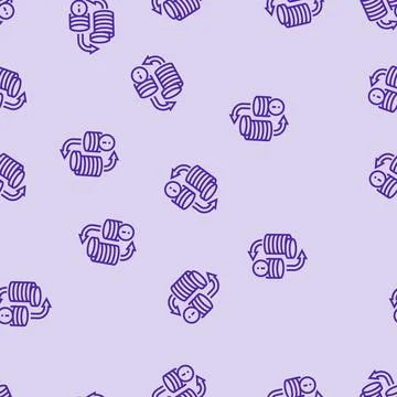 Cash flow problems line seamless pattern Stock Illustration