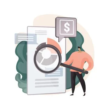 Cash flow statement abstract concept vector illustration. Stock Illustration