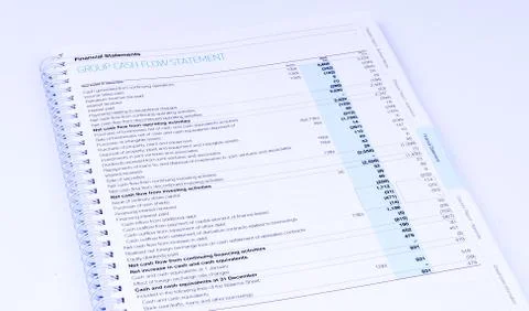 Cash flow statement 写真素材