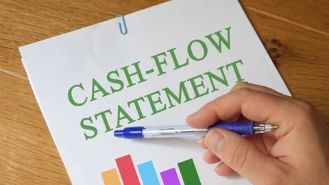 Cash-Flow Statement. Report Stock Footage 77319711