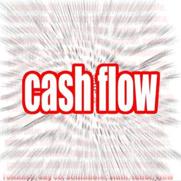 Cash flow word cloud Stock Illustration