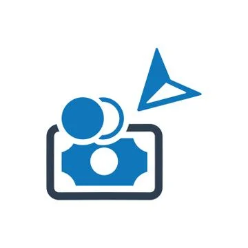 Cash in Icon Illustrazione stock