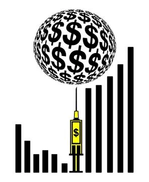 Cash Infusion Illustrazione stock