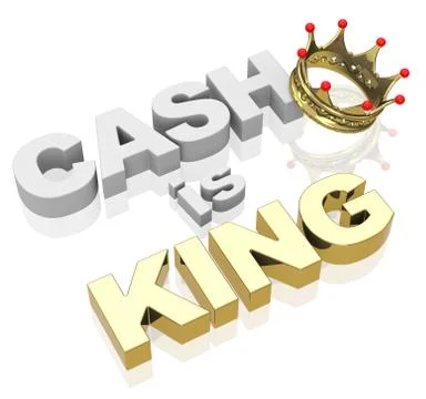 Cash is king Stock Illustration