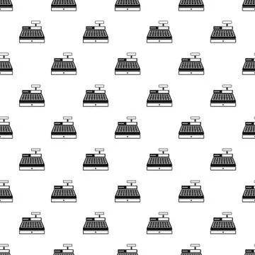 Cash machine pattern seamless vector Stockillustratie