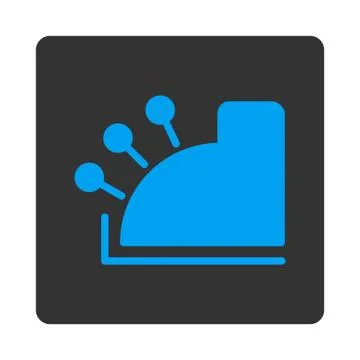 Cash Machine Rounded Square Button Stock Illustration