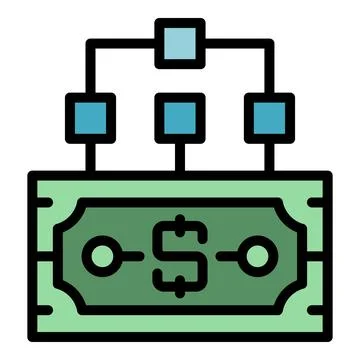 Cash monetize icon vector flat Illustrazione stock