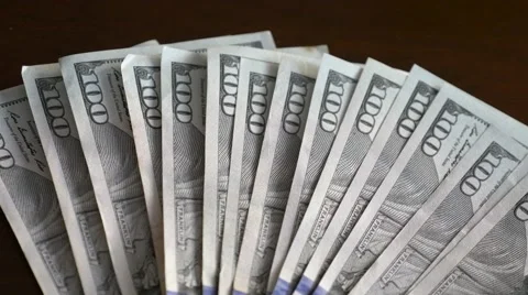 Cash money background on the table Stock Footage 66665121