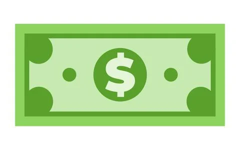 Cash money-dollar notes vector icon. Stock Illustration