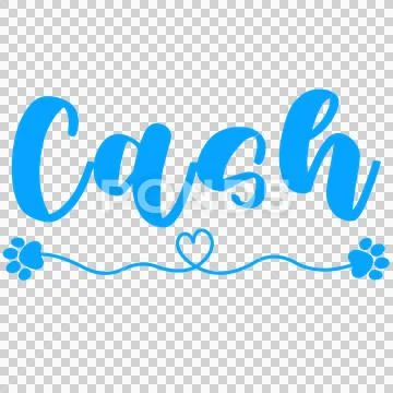 Cash Name for Baby Boy Dog: Royalty Free #251822470