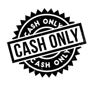 Cash Only rubber stamp Stock Illustration