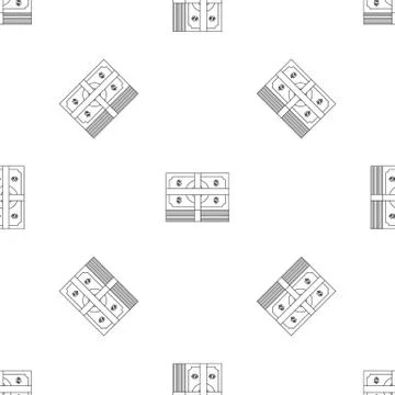 Cash pattern seamless イラスト素材