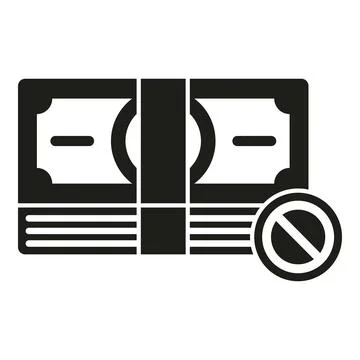 Cash pay icon simple vector. Card error Stock Illustration