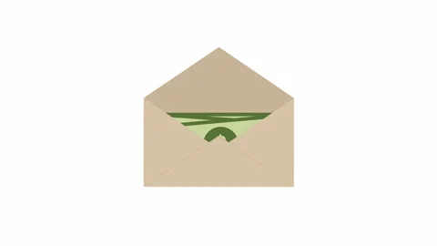 Cash Payment in Envelope Animation Stock-Footage 337322750