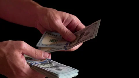Cash Payment HD Video stock 252493545