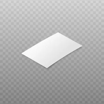 Cash payment invoice document or shop check receipt 3d mockup or template vector Stock Illustration