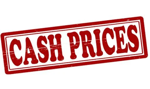 Cash prices Stock Illustration