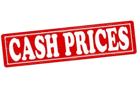 Cash prices Stock Illustration