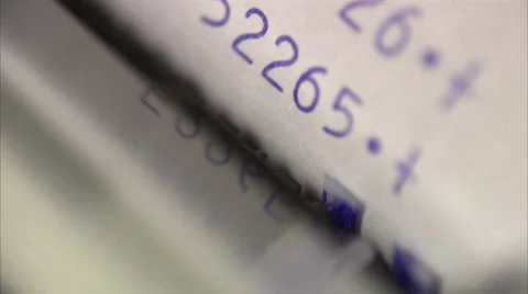 Cash receipt, close-up. Stock Footage 51818357